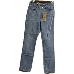 Levi’s women’s size 4 classic straight leg‎ denim blue jeans ￼
